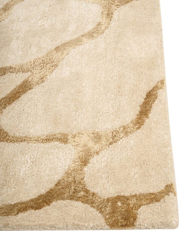 Χαλί Beliani Viscose, γεωμετρικό σχέδιο, 160 x 230 cm, μπεζ MAKOLA Lumarko! 13568018 4255664861245