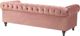 Beliani 3θέσιος βελούδινος καναπές, ροζ CHESTERFIELD 8083411 4251682248204