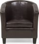 Πολυθρόνα Beliani Brown οικολογικό δέρμα BORWICK 8232416 4260586356304