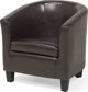 Πολυθρόνα Beliani Brown οικολογικό δέρμα BORWICK 8232416 4260586356304