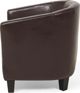 Πολυθρόνα Beliani Brown οικολογικό δέρμα BORWICK 8232416 4260586356304