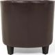 Πολυθρόνα Beliani Brown οικολογικό δέρμα BORWICK 8232416 4260586356304