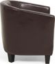 Πολυθρόνα Beliani Brown οικολογικό δέρμα BORWICK 8232416 4260586356304