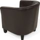 Πολυθρόνα Beliani Brown οικολογικό δέρμα BORWICK 8232416 4260586356304