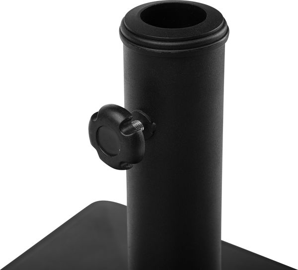 Βάση ομπρέλας Beliani 50 x 50 cm μαύρη CERVO (124805) 8083561 4260624112008