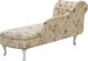 Beliani Αριστερή σεζλόν με μπεζ στάμπα NIMES 8034685 4251682229029