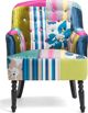Beliani Patchwork πολυθρόνα μπλε ΜΑΝΤΑΛ 8397481 4260580924028
