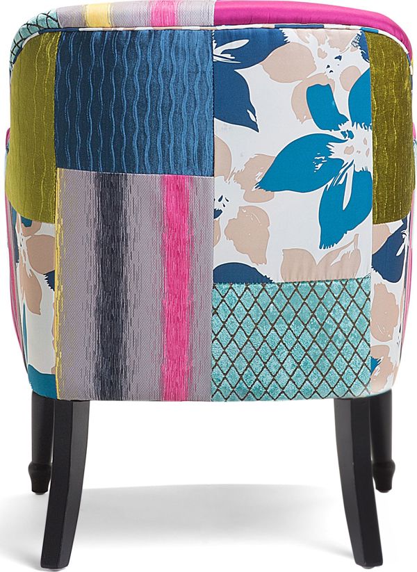Beliani Patchwork πολυθρόνα μπλε ΜΑΝΤΑΛ 8397481 4260580924028