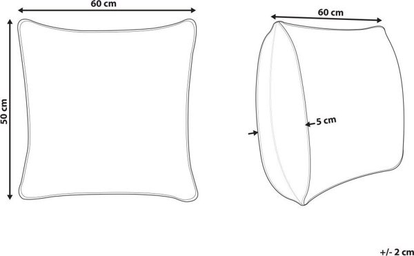 Μαξιλάρι πολυεστέρα υψηλό 50 x 60 cm MANA Lumarko!