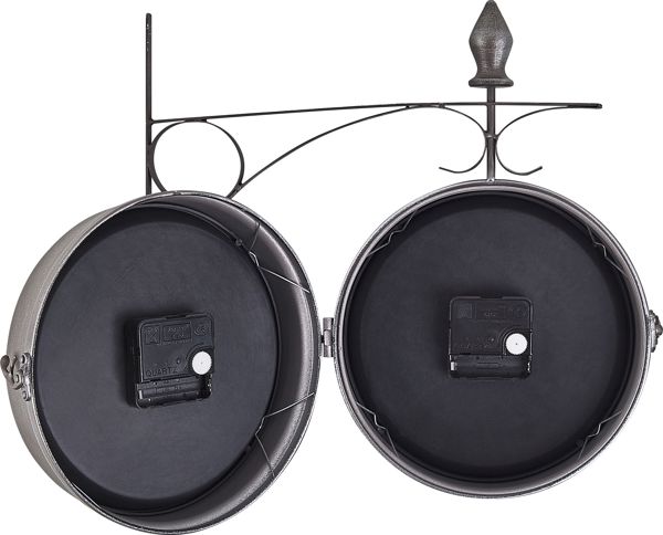 Ρολόι τοίχου Beliani 22 cm ασημί και λευκό ROMONT 8034629 4251682242363