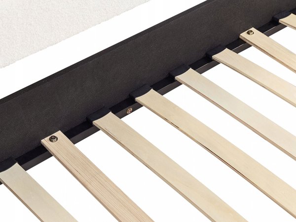 Beliani Κρεβάτι με συρόμενο μηχανισμό boucle 90 x 200 cm σε ανοιχτό μπεζ στα TROYES
