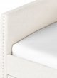 Beliani Κρεβάτι με συρόμενο μηχανισμό boucle 90 x 200 cm σε ανοιχτό μπεζ στα TROYES
