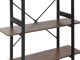 Βιβλιοθήκη Beliani 4 ράφια, σκούρο ξύλο DARBY 7983842 4251682256438