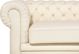 Beliani Καναπές Chesterfield 3θέσιος Δερμάτινος, Κρεμ, 8083364