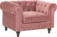 Beliani Πολυθρόνα Βελούδινη Ροζ CHESTERFIELD
