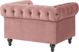 Beliani Πολυθρόνα Βελούδινη Ροζ CHESTERFIELD