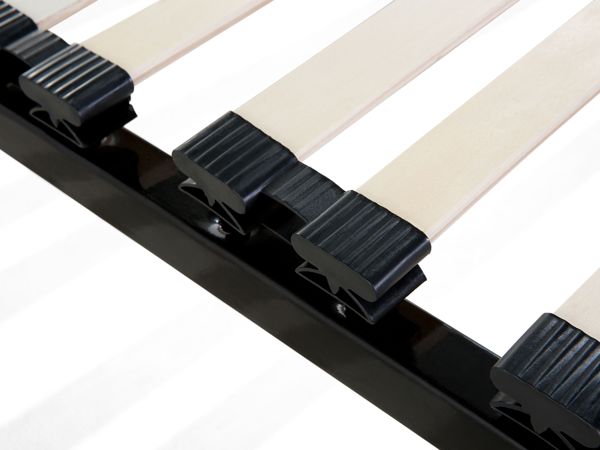 Beliani BASIC Τελάρο Κρεβατιού 160 x 200 cm, Ατσάλινος Σκελετός με Ξύλινα Πηχάκια Λεύκας