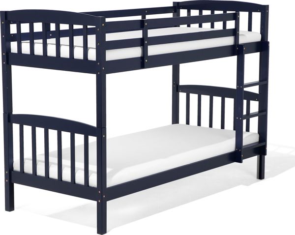 Κουκέτα με συρτάρια ξύλινη 90 x 200 cm μπλε REVIN