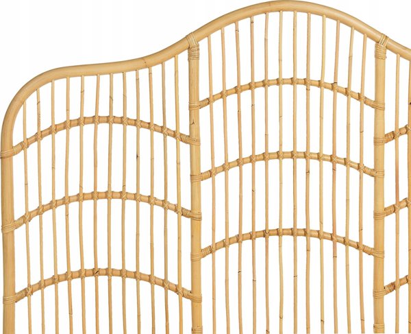 Κρεβάτι Beliani Rattan 180 x 200 cm ανοιχτόχρωμο ξύλο DOMEYROT Lumarko! 13286055 4255664829368