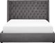 Beliani Βελούδινο κρεβάτι με αποθηκευτικό χώρο 160 x 200 cm γκρι LUBBON 8034385 4251682233439