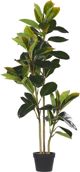 Beliani Τεχνητό Φυτό Ficus σε Γλάστρα, Διακοσμητικό Δέντρο 134 cm