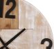 Beliani Ρολόι Τοίχου MICHAPAN 60cm, Διακοσμητικό από MDF σε Ανοιχτόχρωμο Ξύλο με Μαύρους Δείκτες