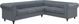 Beliani Γωνιακός αριστερός καναπές, γκρι CHESTERFIELD 8083385 4260624111193