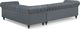 Beliani Γωνιακός αριστερός καναπές, γκρι CHESTERFIELD 8083385 4260624111193