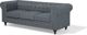 Beliani Γωνιακός αριστερός καναπές, γκρι CHESTERFIELD 8083385 4260624111193