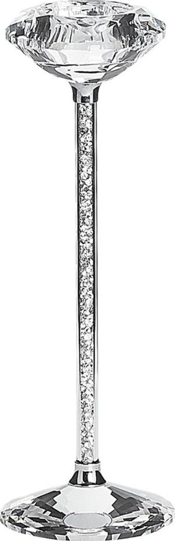 Κηροπήγιο Beliani 23 cm ασημί KOFI SLIM 8082919 5901162717919