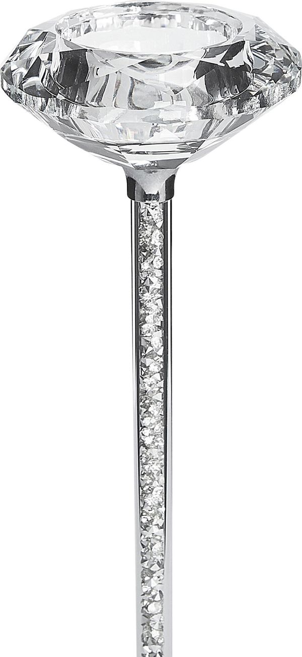 Κηροπήγιο Beliani 23 cm ασημί KOFI SLIM 8082919 5901162717919