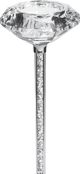 Κηροπήγιο Beliani 23 cm ασημί KOFI SLIM 8082919 5901162717919