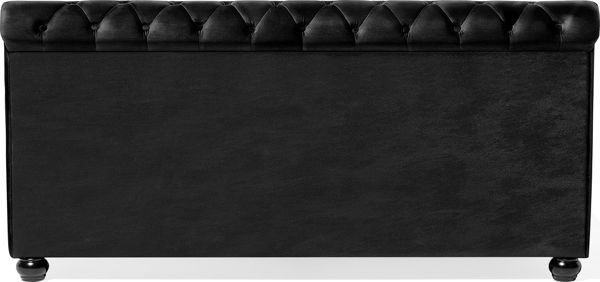Κρεβάτι Beliani Velvet 180 x 200 cm μαύρο AVALLON 8034384 4260586356052