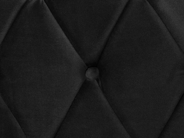 Κρεβάτι Beliani Velvet 180 x 200 cm μαύρο AVALLON 8034384 4260586356052