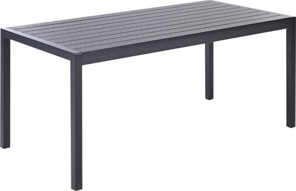 Beliani Εξωτερικό τραπέζι 180 x 90 cm μαύρο VERNIO Lumarko!