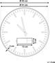 Ρολόι τοίχου Beliani 43 cm καφέ και χρυσό BRUGG 8034626 4251682242172