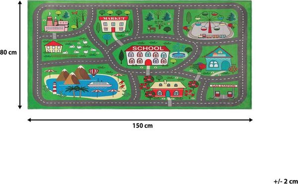 Beliani Παιδικό χαλί με στάμπα πόλης 80 x 150 cm ΕΔΩ 7961862 4251682221252
