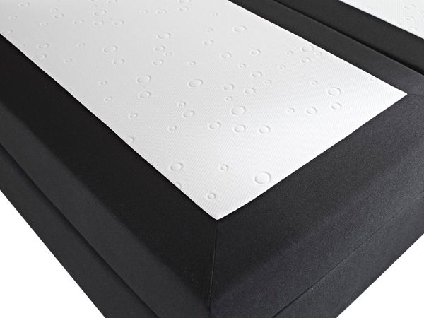 Beliani Επενδυμένο κρεβάτι continental 160 x 200 cm μαύρο PRESIDENT 8406135 4260580931385