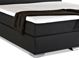 Beliani Επενδυμένο κρεβάτι continental 160 x 200 cm μαύρο PRESIDENT 8406135 4260580931385