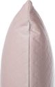 Beliani Σετ 2 Διακοσμητικά Βελούδινα Μαξιλάρια με Σχέδιο Ρόμβου, Ροζ, 45x45 cm