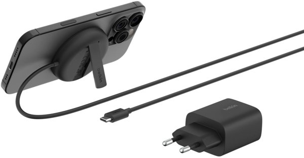 Belkin BOOST↑Charge Pro Qi2 Μαγνητικός Ασύρματος Φορτιστής 15W, Μαύρο - WIA011kqBK