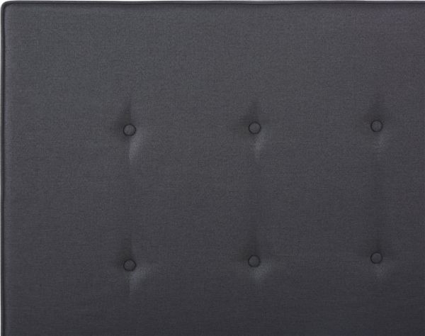 Beliani Επενδυμένο κρεβάτι 90 x 200 cm γκρι AMBASSADOR 8328180 4260624119823