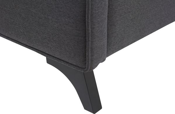 Beliani Επενδυμένο κρεβάτι 90 x 200 cm γκρι AMBASSADOR 8328180 4260624119823