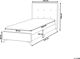 Beliani Επενδυμένο κρεβάτι 90 x 200 cm γκρι AMBASSADOR 8328180 4260624119823