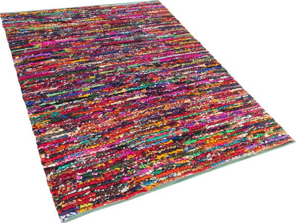 Χαλί Beliani BAFRA Βαμβακερό Πολύχρωμο 160x230 cm