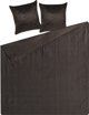 Beliani Σετ καλύμματα με ανάγλυφα μαξιλάρια 200 x 220 cm καφέ RAYEN 11356574 4251682277945