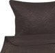 Beliani Σετ καλύμματα με ανάγλυφα μαξιλάρια 200 x 220 cm καφέ RAYEN 11356574 4251682277945