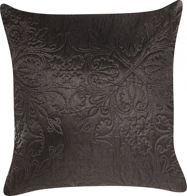 Beliani Σετ καλύμματα με ανάγλυφα μαξιλάρια 200 x 220 cm καφέ RAYEN 11356574 4251682277945