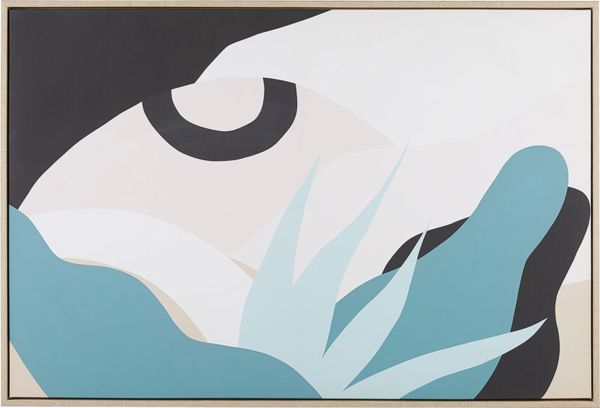 Beliani Εικόνα σε καμβά σε κορνίζα 93 x 63 cm πολύχρωμη FORNEA 8034613 4251682254175
