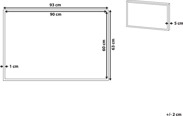 Beliani Εικόνα σε καμβά σε κορνίζα 93 x 63 cm πολύχρωμη FORNEA 8034613 4251682254175